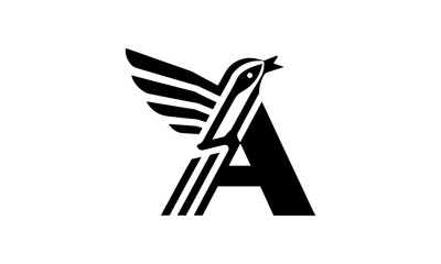 Creative A Letter Logo Design Fully Vectorized Editable.