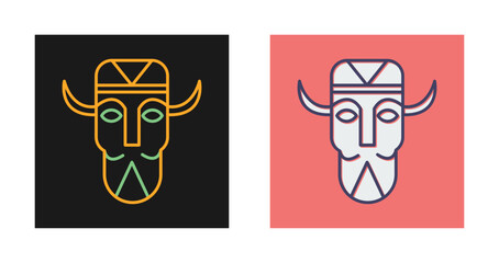 African Mask Vector Icon