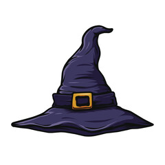 Witch hat vector drawing design