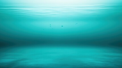 Obraz premium A blue ocean with fish swimming in it under the surface, AI