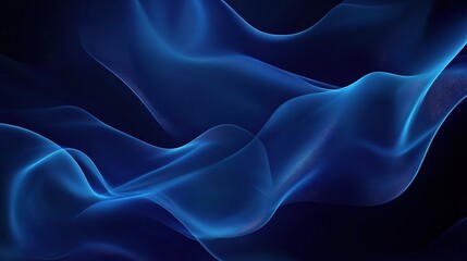 Fototapeta premium Abstract Blue Waves in Motion