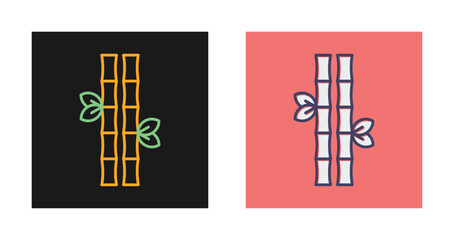 Obraz premium Bamboo Vector Icon