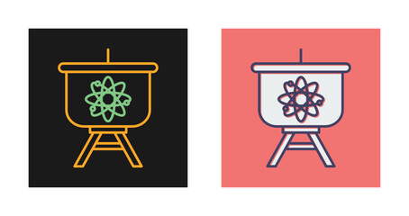 Atom Presentation Vector Icon