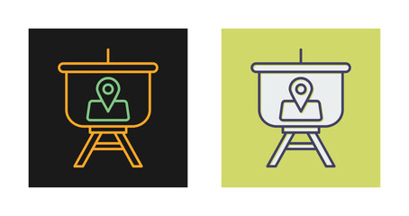 Location Presentation Vector Icon