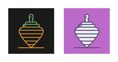 Obraz premium Spinning Top Vector Icon