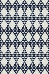 Ikat pattern fabric design seamless geometric pattern  vector