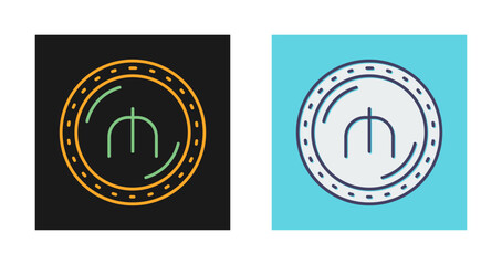 Manat Currency Vector Icon