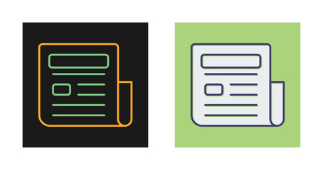 Obraz premium News Paper Vector Icon