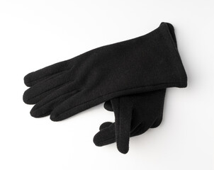 Winter Gloves Isolated, Touchscreen Wool Glove, Touch Screen Knitted Mittens, Warm Red Gloves