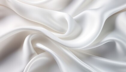 Fototapeta premium White Silk Background. Satin Textile Texture Silk Fabric Background