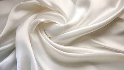 White Silk Background. Satin Textile Texture Silk Fabric Background