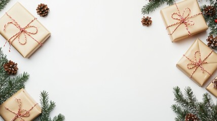 Christmas gift boxes on color background,Christmas and sale event concept. Green gift box with golden ribbon bow,xmas decorations,Christmas sale event concept,December banner,Vector illustration.