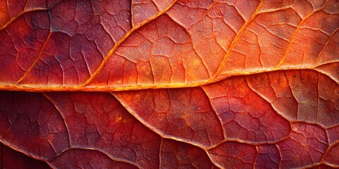 An overhead view of an autumn leaves carpet showcases vibrant fall colors and intricate textures, emphasizing the seasonal change and organic patterns in high-resolution macro photography.