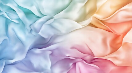 Obraz premium Vibrant tiedye patterns on fabric, featuring flowing shapes and soft color transitions