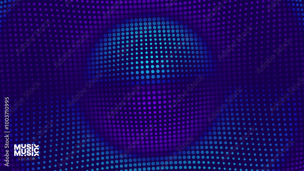 Aufkleber 3D Wavy Digital Particles Ripple Background. Digital Ripple Effect. Particles Vector Illustration. 3D Grid Surface.