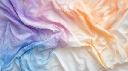 Obraz premium Colorful gradient abstract fabric background, folded cloth texture.