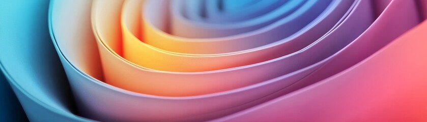 Fototapeta premium Abstract colorful swirl pattern, soft and flowing.