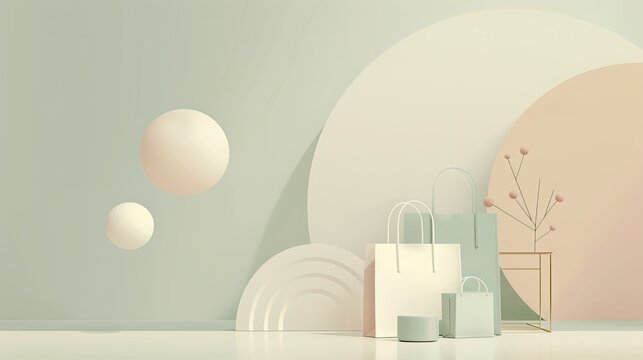 A white background with a pink and green circle