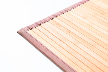 brown wood mat texture isolated on white background