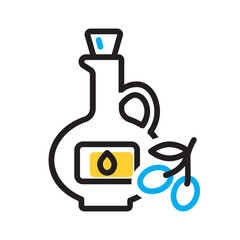 Vector multicolor icon for Oil