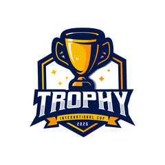 Trophy International Cup Badge Sports Logo