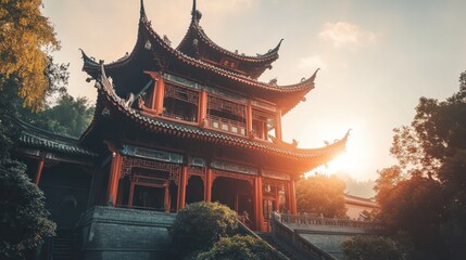Obraz premium Chinese ancient architecture