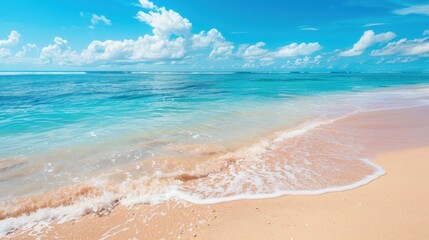 Serene Tropical Beach with Clear Blue Water