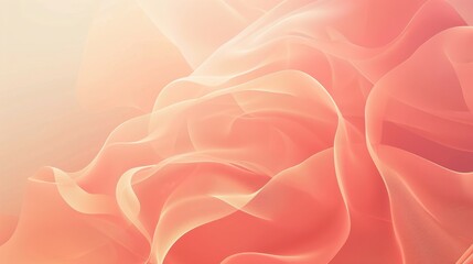Obraz premium Soft Abstract Waves in Warm Tones