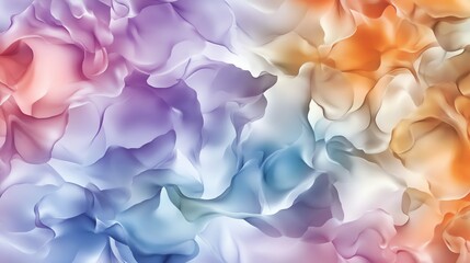Obraz premium Abstract colorful watercolor clouds, white isolate background