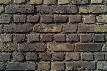 Obraz premium Textured Brick Wall with Mortar Lines for Architectural and Design Projects