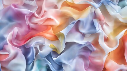 Obraz premium A vibrant tiedye fabric design with organic shapes and bold, flowing patterns