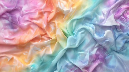 Obraz premium A vibrant tiedye fabric with bold natural shapes and abstract designs
