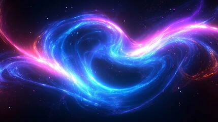 Fototapeta premium Abstract blue and purple background. Bright swirl lines. 