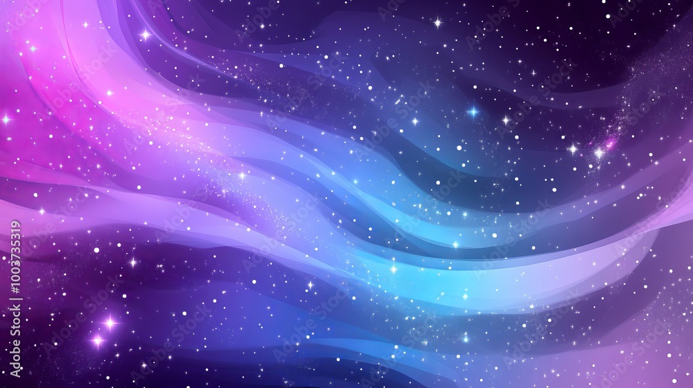 Wall mural a captivating background features a stunning display of stars set against the vast expanse of a spac