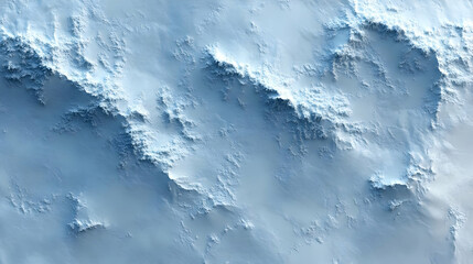 Abstract Blue Mountains with Fractal Texture -  Stunning 3D Render