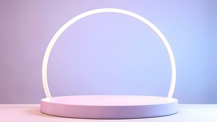 frame mockup pedestal for displaying products	
