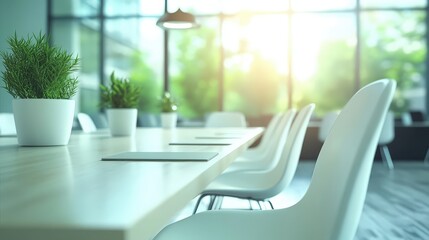 Bright and Modern Empty Conference Room