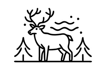 Majestic Elk Vector Art Capturing the Spirit of the Wild
