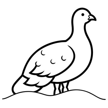 recommend clip art:  of the Ptarmigan in Winter Wonderland Vector Illustration
                    