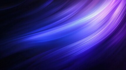 Abstract Waves of Purple and Blue Light