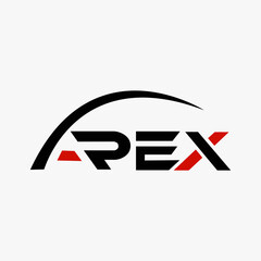 Apex letter branding logo concept.