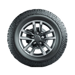Fototapeta premium Detailed 3D Alloy Wheel and Tire Illustration