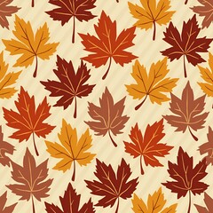 Fototapeta premium seamless pattern with leaves