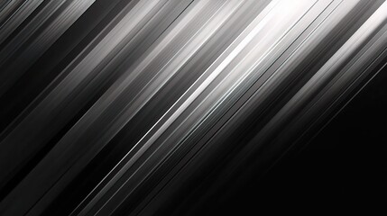 Abstract Lines in Shades of Black and Silver