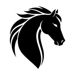 Silhouette of a horse's head displayed.