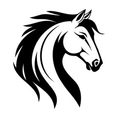 Silhouette of a horse's head displayed.