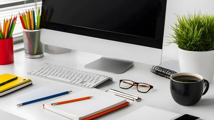 workplace of office