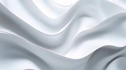 Abstract White Wavy Texture for Background Use