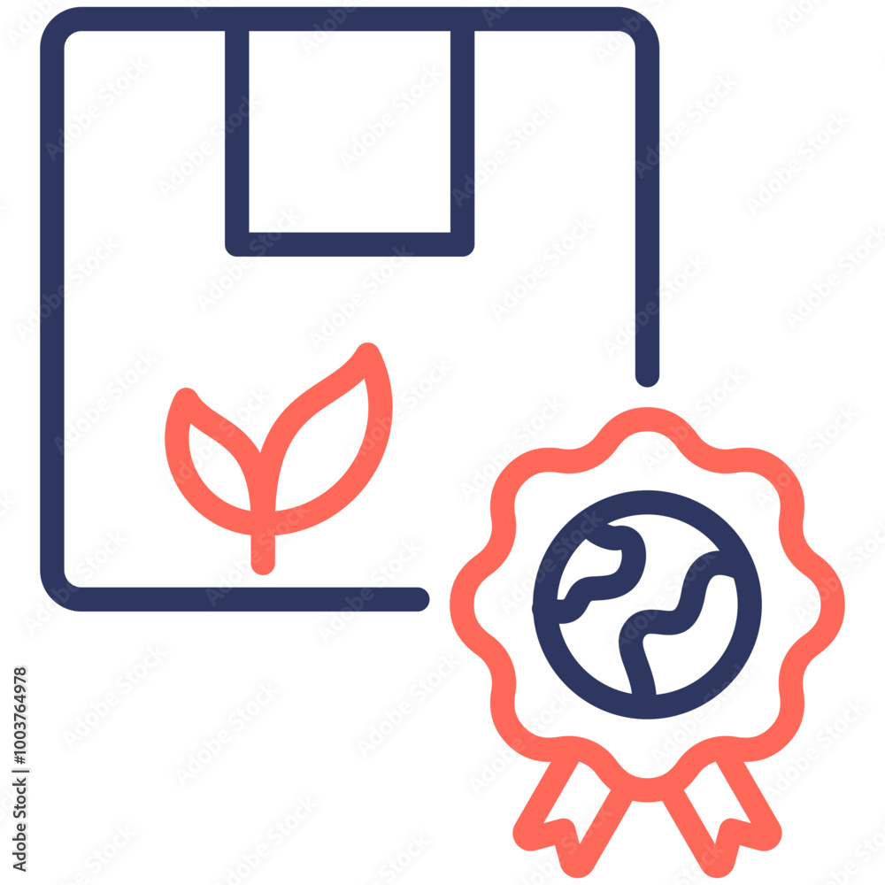 Sticker Eco Label Icon