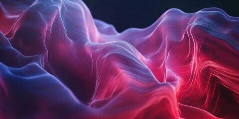 Obraz premium a close up of a red and blue wave